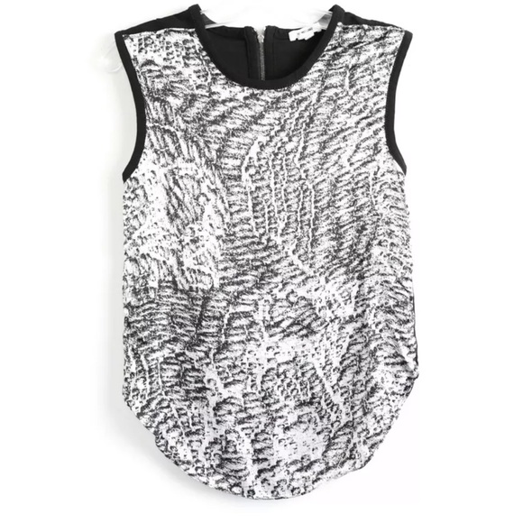 Helmet Lang Abstract Print Blouse - Picture 9 of 10